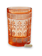 A drinking glass